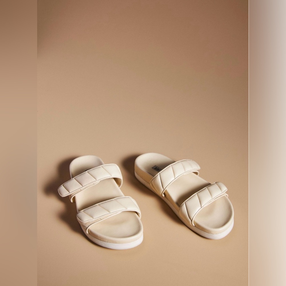 Anthropologie Bibi Lou Cortona Puff-Strap Slide Sandals